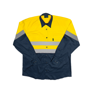 Javlin Hi-Vis Two-Tone Long-Sleeve Work Shirt