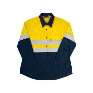 Javlin Women’s Hi-Vis Vented Long-Sleeve Work Shirt